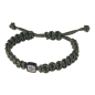 Preview: Ernstes Design, Herrenschmuck, Makramee Armband, Silk Wood, Edelstahl, A714